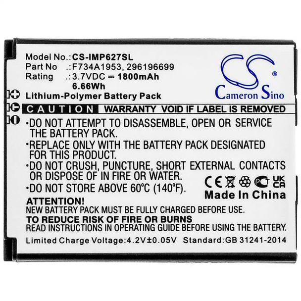 Battery for Ingenico IMP627 USBLU01A IMP657 USJRS01A iSMP4 296196699 F734A1953 Battery for Ingenico IMP627 USBLU01A IMP657 USJRS01A iSMP4 296196699 F734A1953