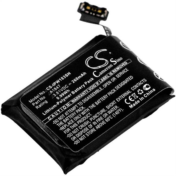 Battery for Apple A1860 Watch Series 3 38mm GPS A1847 Smartwatch CS-IPW183SH