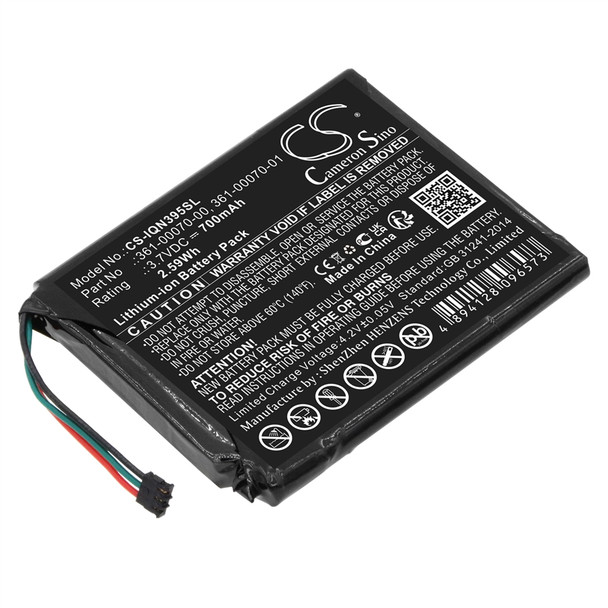 Battery for Garmin 361-00070-00 3597LMT Nuvi 3597