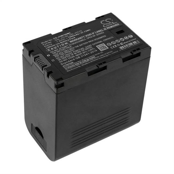 Battery for JVC GY-HM200E GY-HM600 GY-HMQ10U LC-2J SSL-JVC50 SSL-JVC70 7800mAh