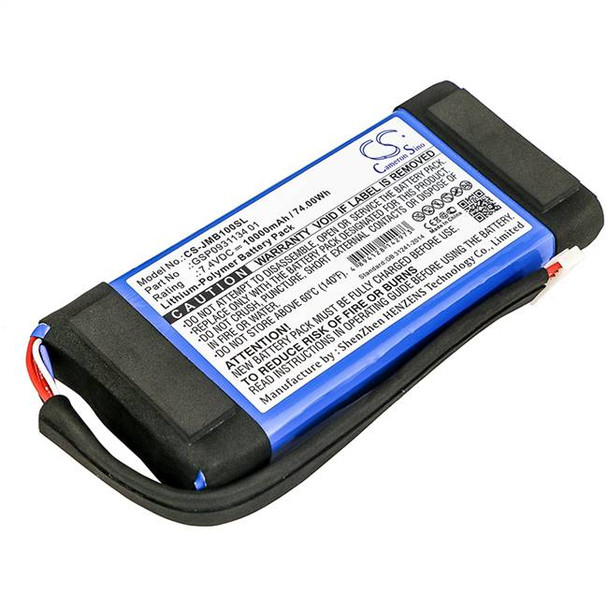 Battery for JBL GSP0931134 01 Boombox Bluetooth Speaker CS-JMB100SL 7.4V 10000mA