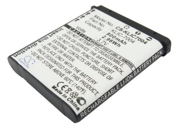 Battery for KODAK EasyShare M1033 M1093 IS V1073 V1233 V1253 V1273 Zx3 KLIC-7004