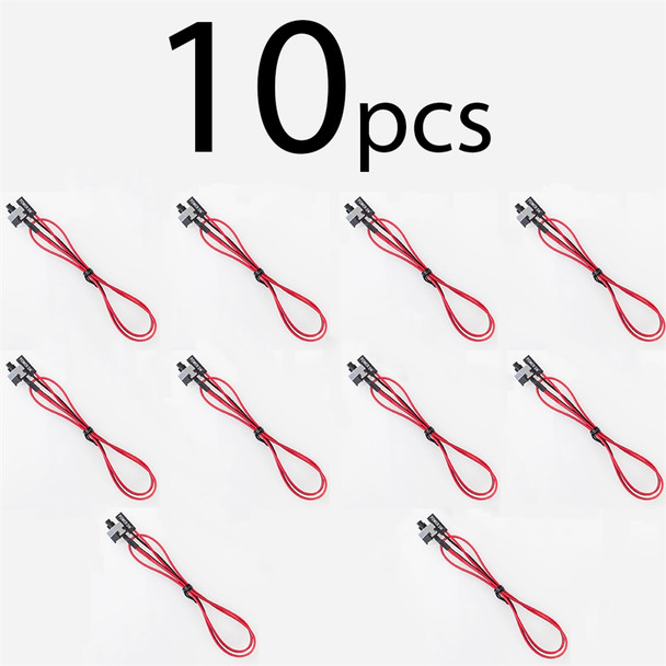 10Pack ATX Power Switch cable for Open mining case rig PC Mainboard On/Off/Reset