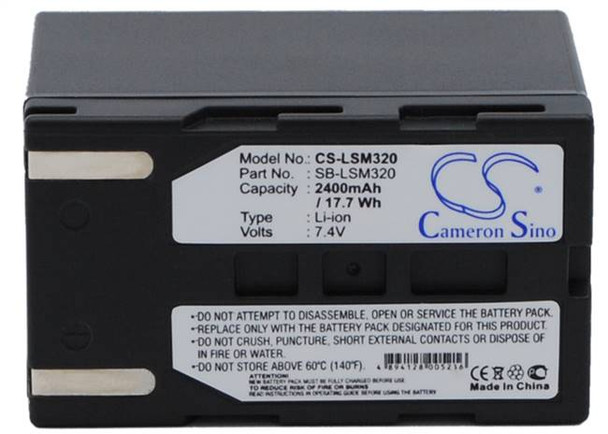 Battery for Samsung SC-D263 SC-D351 SC-D453 SC-D455 VP-D655 VP-DC161 SB-LSM320