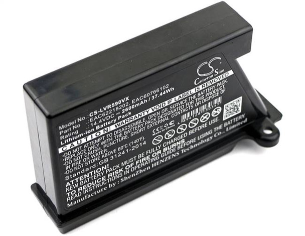 Battery for LG B056R028-9010 EAC60766101 HomBot VCARPETX VHOMBOT1 VHOMBOT3 VR591