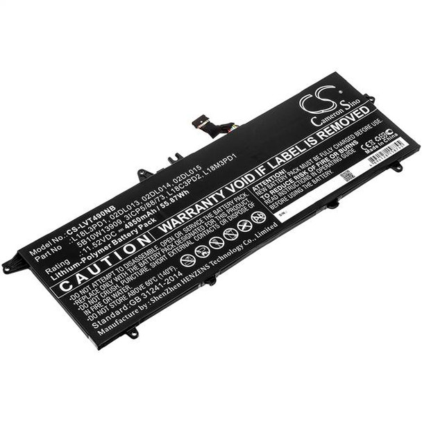 Battery for Lenovo ThinkPad T490s T495s 02DL013 5B10W13909 L18L3PD1 L18M3PD1