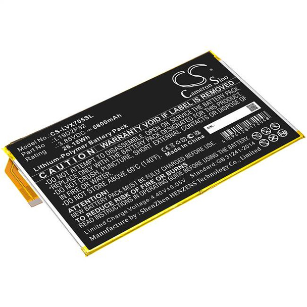 Battery for Lenovo Yoga Smart Tab YT-X705F L19D2P32 Tablet CS-LVX705SL 3.85v