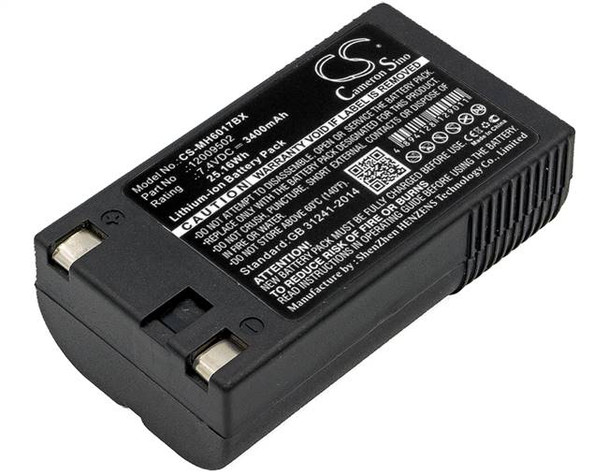 Barcode Scanner Battery for Monarch Handiprint 6032 Pathfinder 9460 6057 6037