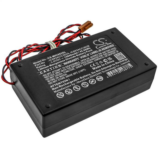 Battery for GE Fanuc IC693ACC302A IC693ACC302B CS-MIC693SL PLC 3.0v 15000mAh