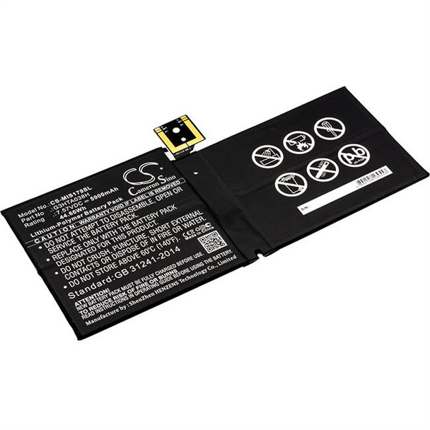 Battery for Microsoft Surface Pro 5 1796 DYNM02 G3HTA038H Tablet CS-MIS179SL