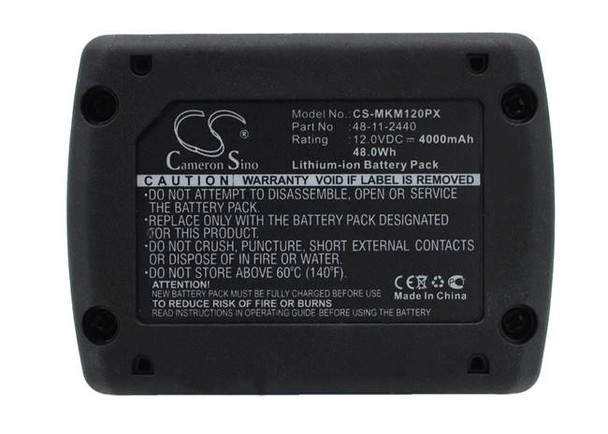 Battery for Milwaukee M12 48-11-2402 48-11-2412 48112440 48-11-2440 4932430065