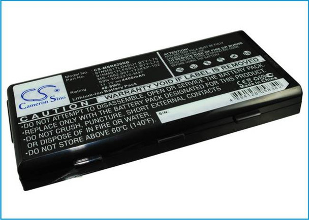 Battery for MSI A5000 A7200 CR500 957-173XXP-101 -102 BTY-L74 BTY-L75 MS-1682