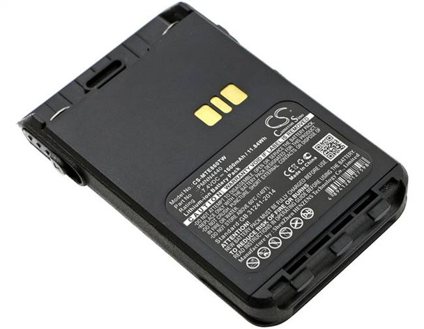 Battery for Motorola DP3441 PMNN4440 PMNN4440AR PMNN4502A PMNN4511A 1600mAh
