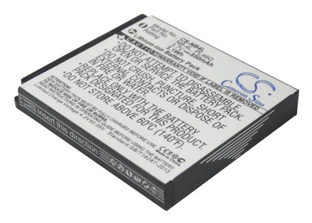 Battery for Canon IXUS 100 30 40 50 60 65 70 75 80 SD450 SD960 TX1 NB-4L PL46G