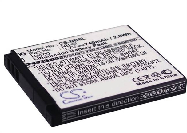 Battery for Canon PowerShot A2200 A3000 IS A3100 NB-8L Camera CS-NB8L 3.7v 740mA