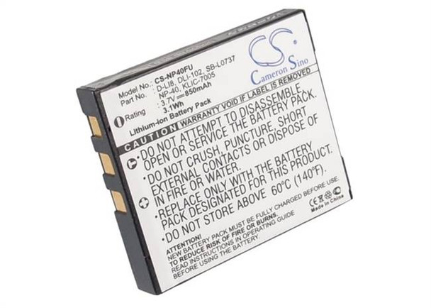 Battery for Samsung PENTAX Fujifilm Kodak SLB-0737 NP-40 D-Li85 NP-40N KLIC-7005