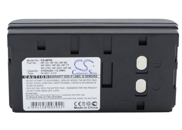 Battery for Sony SEARS 53601 NP-33 NP-66H NP-66 NP-68 NP-98 CCD-TR750 CCD-FX3