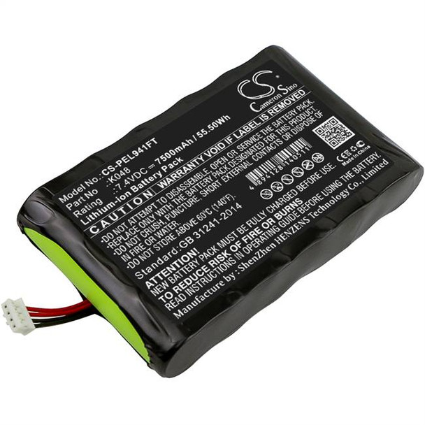 Battery for Pelican 9410L LED Lantern 9413-301-001 9413-301-002 K048 CS-PEL941FT