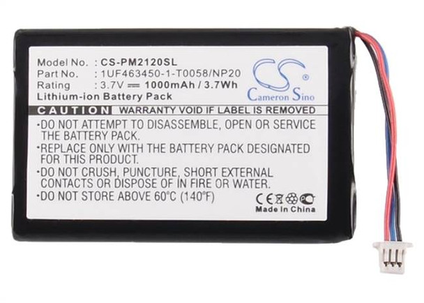 Battery for Cisco F360 F360B M2120 M2120M Mino HD HD+ Flip Pure 02404-0013-00