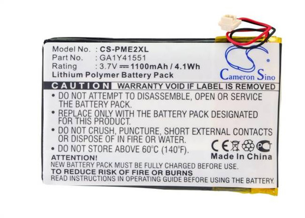 Battery for Palm Tungsten E2 Pocket PC PDA CS-PME2XL GA1Y41551 3.7v 1100mAh 4Whr
