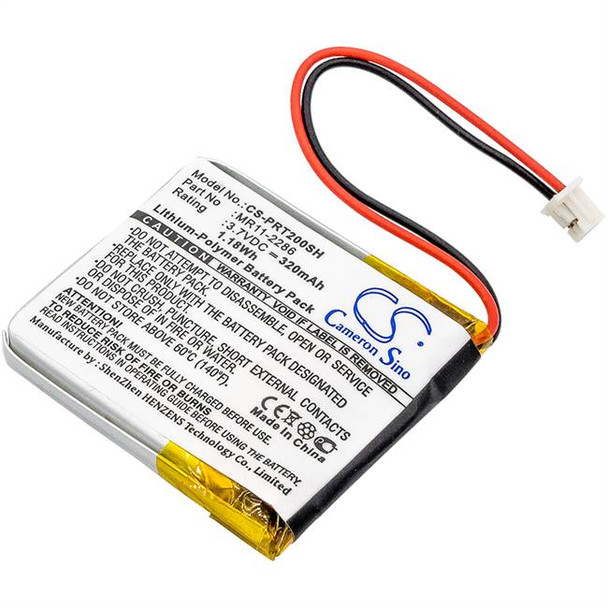 Battery for Casio PRT-2GP MR11-2286 Smartwatch CS-PRT200SH 3.7v 320mAh 1.18Wh