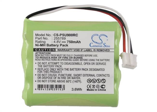 Battery for Philips Pronto Pro 900 TSU7000/37 255789 Remote Control CS-PSU900RC