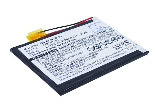 Battery for RCA RCT6077W2 PT3867103 7" Tablet 62118460770 CS-RCW200SL 3000mAh