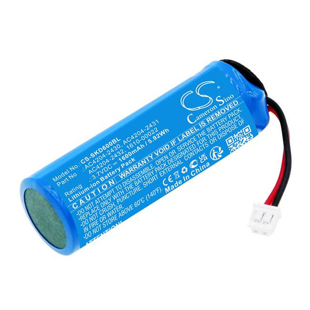 Battery for Socket Mobile D600 D730 D750 D760 1610-00022 AC4204-2430 AC4204-2432
