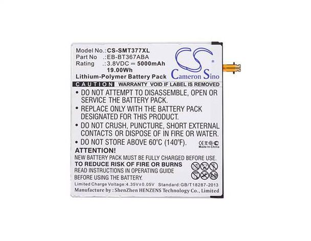 Battery for Samsung Galaxy Tab 5 A A2 S E 8.0 SM-T380 SM-T385 EB-BT367ABA 5000mA Battery for Samsung Galaxy Tab 5 A A2 S E 8.0 SM-T380 SM-T385 EB-BT367ABA 5000mA