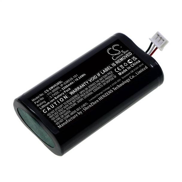 Battery for Sonos Roam 111-00005 IP-038535-101 Speaker CS-SMV038SL 5200mAh