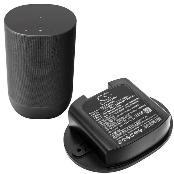 Battery for Sonos Move MOVE1US1 111-00001 IP-03-6802-001 Speaker CS-SMV100SL
