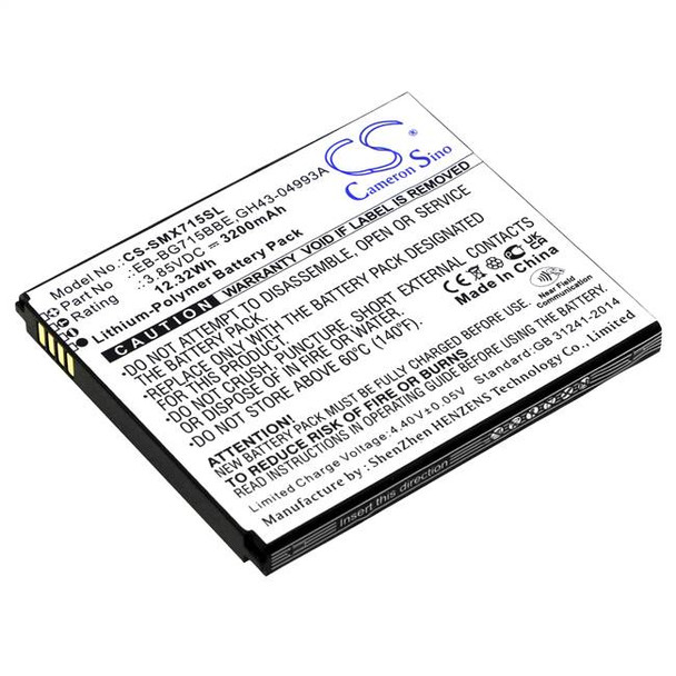 Battery for Samsung Galaxy Xcover Pro SM-G715 SM-G715U EB-BG715BBE GH43-04993A