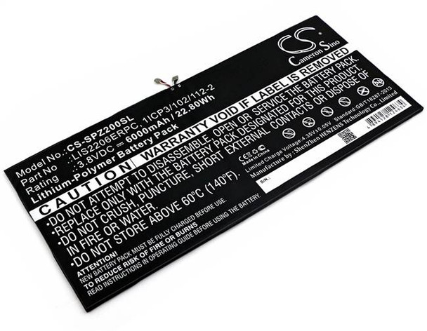 Battery for Sony Castor SGP511 SOT21 Xperia Tablet Z2 1277-3631.1B LIS2206ERPC