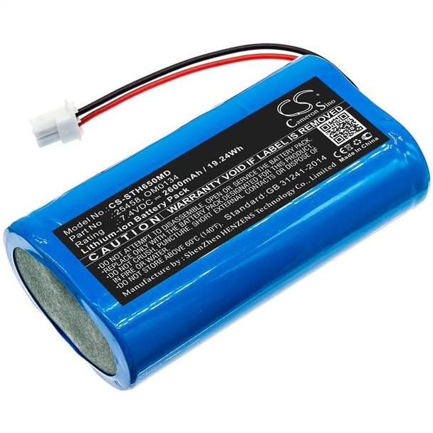Battery for SurgiTel Eclipse EHL65 EHL-65 Odyssey 25458 OM0134 CS-STH650MD