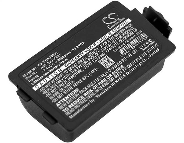 Battery for TSC Alpha 3R A3R-52048001 Portable Printer CS-THA300SL 7.4v 2600mAh