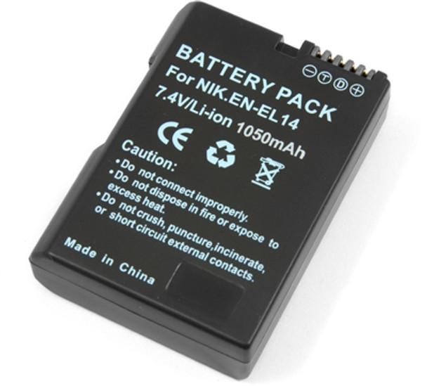 Fully Decoded EN-EL14 Battery for Nikon D5100 COOLPIX 7700