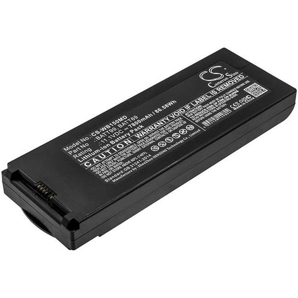 Battery for Welch-Allyn Connex VSM 6000 7100 7500 6500 6800 CP150 BATT69 BATT99