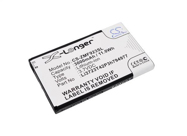 Battery for AT&T Li3723T42P3h794977 LI3728T42P3H794977 ZTE Velocity 4G LTE MF923