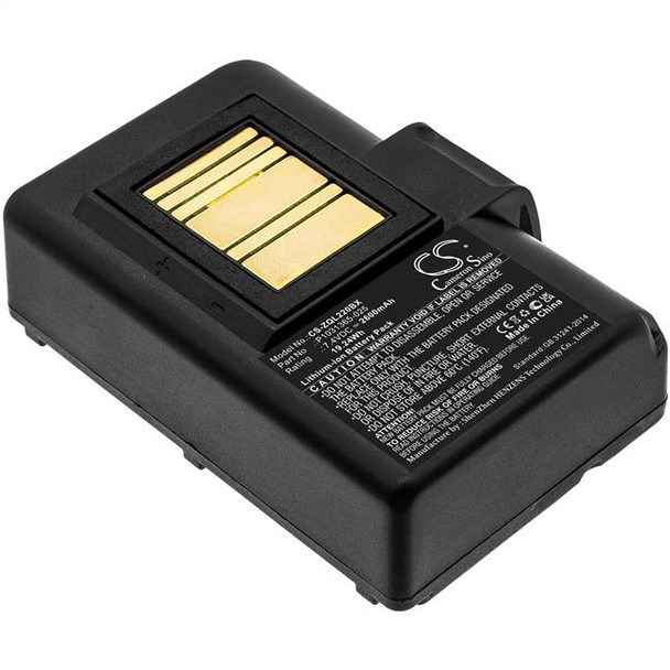 Battery for Zebra ZQ620HC ZR628 ZR638 AT16004 BTRY-MPP-34MA1-01 QLN320 2600mAh