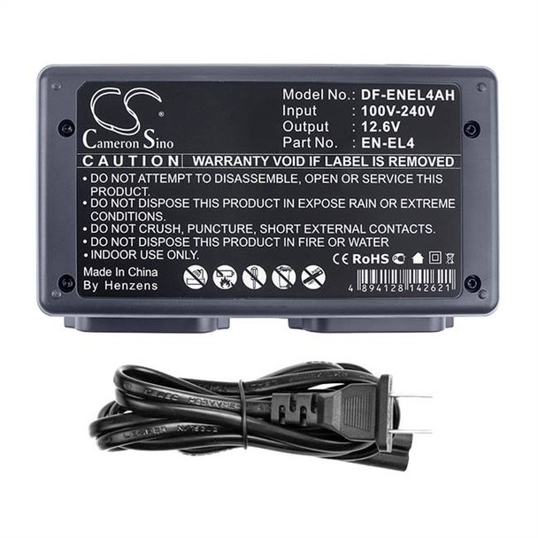 Battery Charger for Nikon D2Hs D2Xs D3 D3X EN-EL4 EN-EL4a EN-EL4e MH-21 MH-22