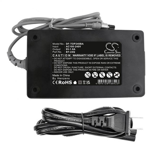 Adapter Charger for Topcon GPT-1000 GPT-1001 GTS-300D GTS-303 GTS-303D BT-24Q