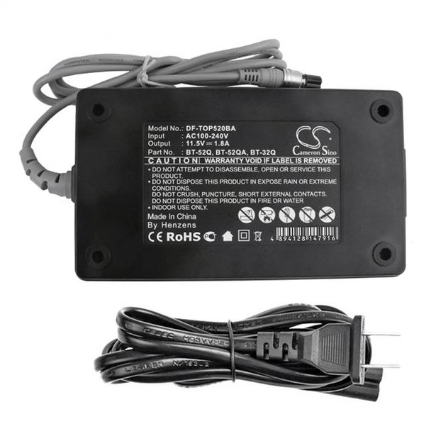 Battery Charger for Topcon CS-100 BT-32Q BT-52QA BT-G1 TBB-2R w/USA AC Cord plug