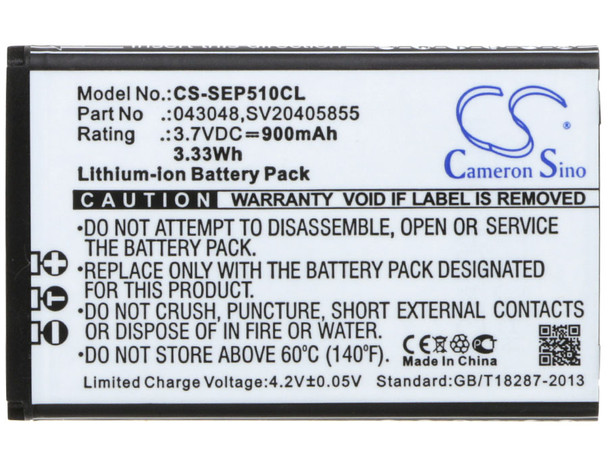 Battery for Swissvoice ePure DECT 6.0 DUO TAM V2 weiss 043048 C0487 SV20405855