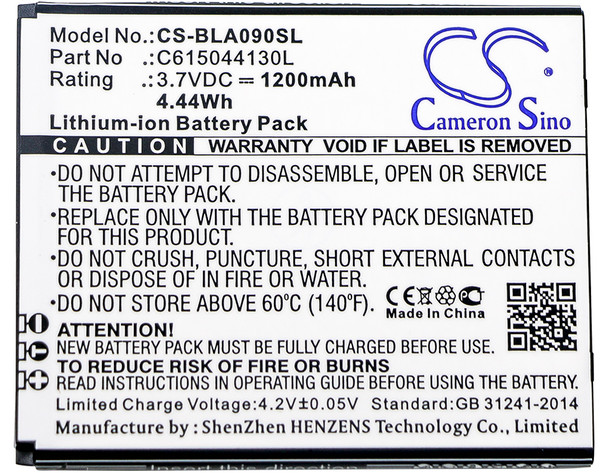 Battery for BLU A090L A090U Advance 4.0 M NAVON T400 C615044130L CS-BLA090SL