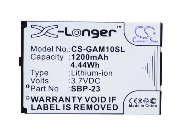 Battery for Asus A10 M10 M10E T20 Garmin-Asus Nuvifone 361-00048-00 SBP-23 3.7V