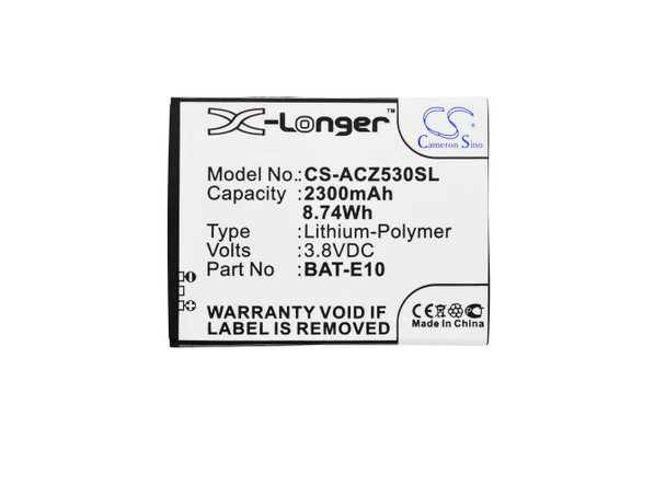 Battery for Acer Liquid Z530 Z530S T02 BAT-E10 BAT-E10(1ICP4/58/71) KT.0010K.009