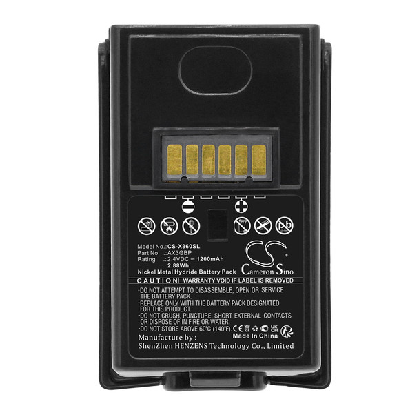Battery for Microsoft AX3GBP Xbox X360 CS-X360SL 2.4V Ni-MH Controller