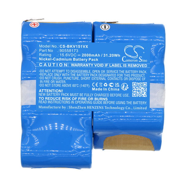 Battery for Black&Decker 90558173 15.6V DustBuster CHV1510 CS-BKV151VX Ni-CD