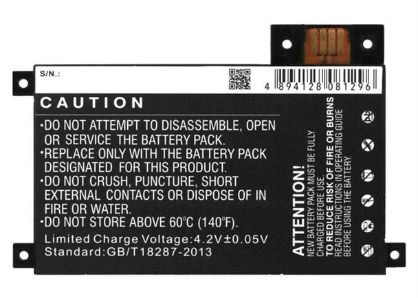 Battery for Amazon D01200 Kindle Touch 4th 170-1056-00 MC-354775 S2011-002-A
