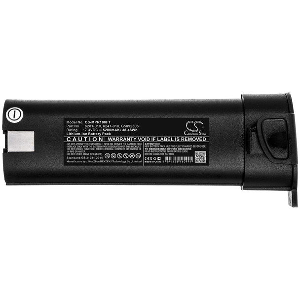 Battery for Monarch 6281-010 G5892306 6241-010 Nova-Pro Stroboscopes 100 LED